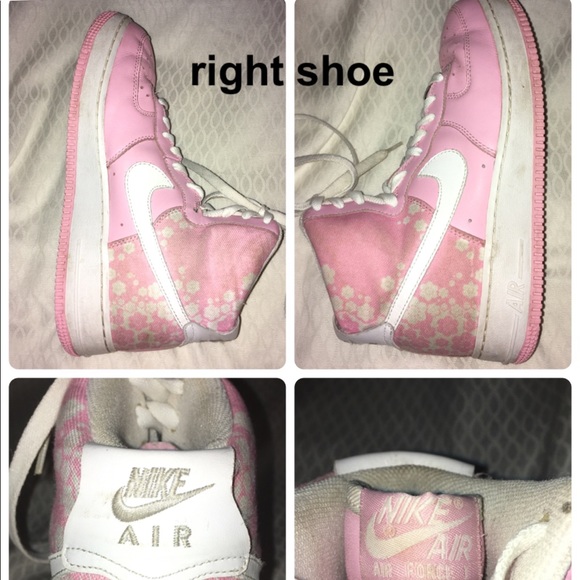 Pink Vintage Nike Air Force 1s - Picture 3 of 5